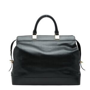 Celine Leather Handbag Black